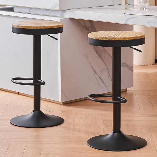 Corrigan Studio® Bar Stools Set of 2 Barstools Counter Height Bar